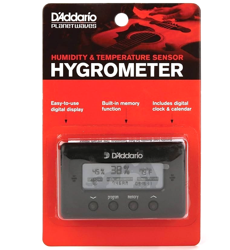 D'Addario HTS Hygrometer Humid/Humidity and Temperature Sensor