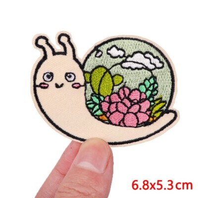 Snail  Iron on Patch Decorative Badge Embroidery Decorative  Gift Applique 