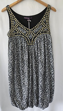 Image of Leopard Print Dress Size UK 8 Boohoo Leopard Print Puffball Style Dress NEW