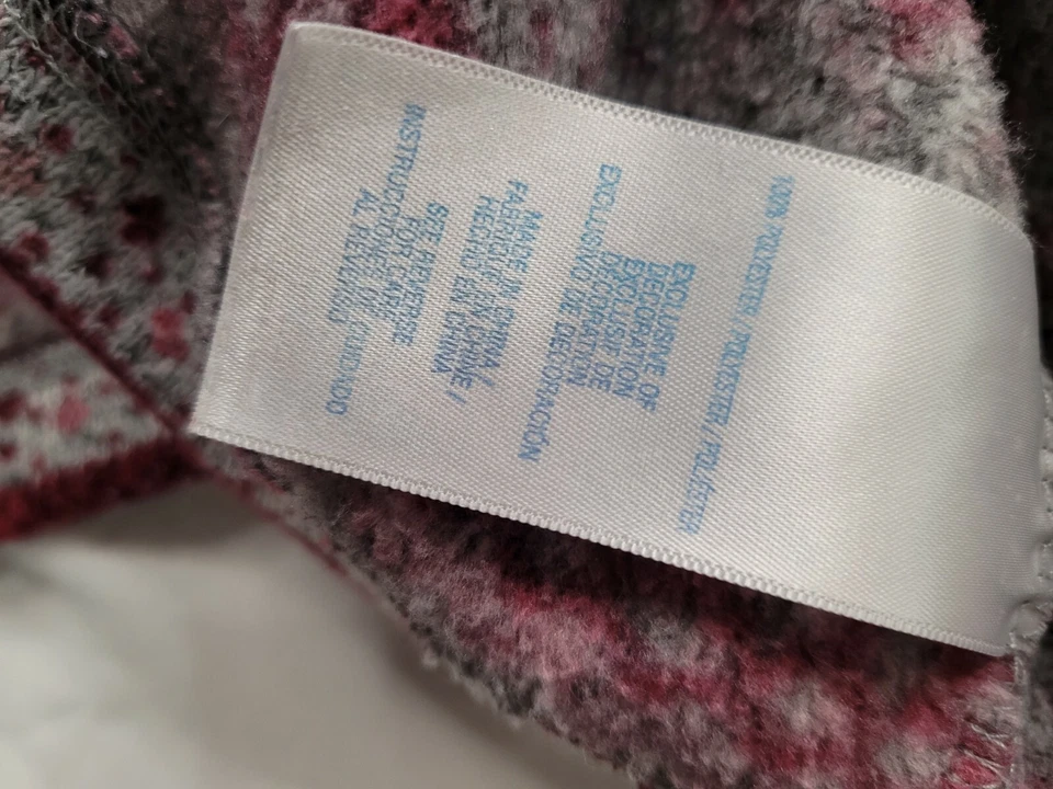 Bata Nautica para mujer extra pequeña/S roja polar gris ropa de dormir Fair Isle Foto 4 de 4