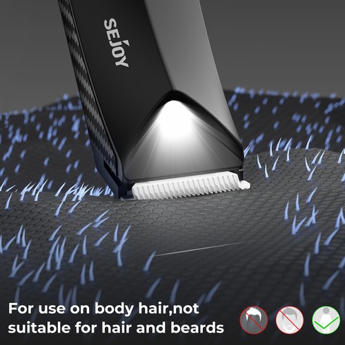 Mens Groin Pubic Hair Trimmer Electric Ball Trimmer Wet/Dry Body Shaver - Picture 17 of 18
