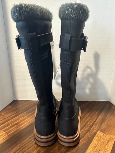 Jellypop Minnesota Riding Boots Womens Sz 6M Black Tall Buckle Lace Up Outdoor - Picture 4 of 8