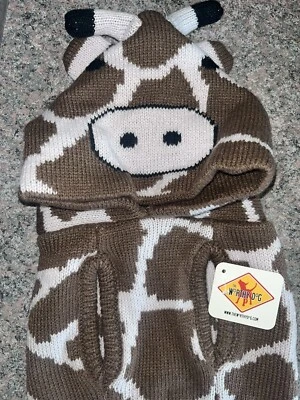 The Worthy Dog Giraffe Hoodie Sweater. Clothes. Small And Large