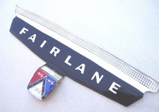57 1957 Ford Fairlane Chrome Trunk Vee Plastic Crest Only New 57 1957 Ford Fairlane Chrome Trunk Vee Plastic Crest Only New