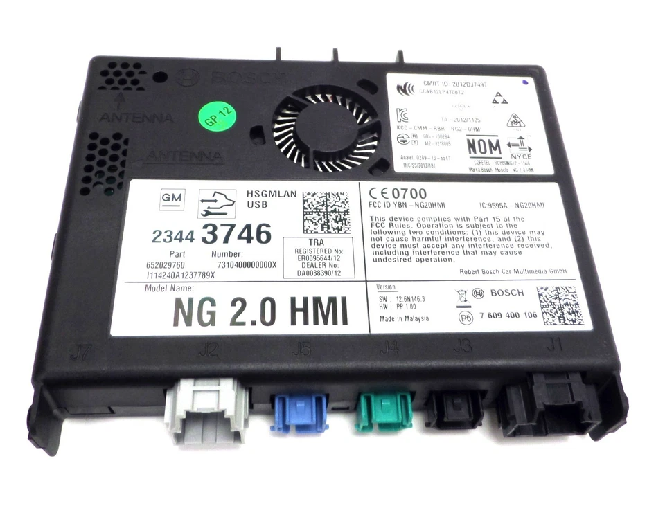 23443746 Módulo de Control Multimedia HMI Sin Navegación Cadillac Chevrolet GMC Foto 4 de 4