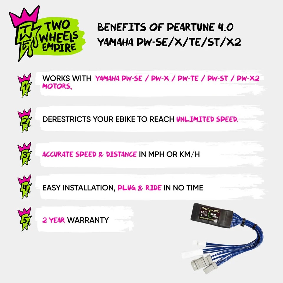 Kit Tuning PearTune 4.0 Pour Moteurs Yamaha PW – Débrideur VAE – Neuf