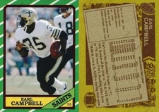 Earl Campbell Custom 1986 Card New Orleans Saints Houston Oilers HOF