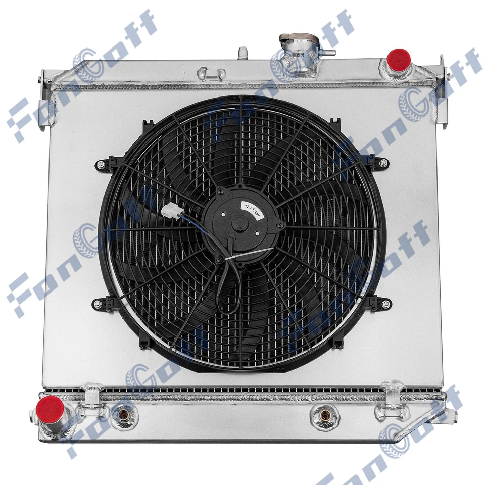 3-Row Radiator&Fan Shroud Fit 04-12 Chevy Colorado GMC Canyon L4 2.8L 3.7L L5 Foto 2 de 4