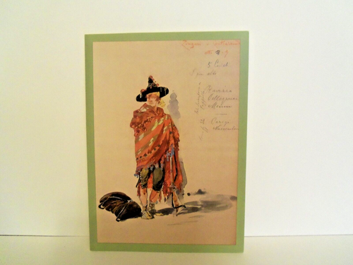 CARMEN 5 Notizkarten Kostümmotive von G. Palanti, Mailand 1986 Met. Opernarchiv - Bild 7 von 8