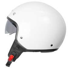 ZORAX ZOR-605 White Open Face Motorbike Motorcycle Helmets Retro Vintage Moped