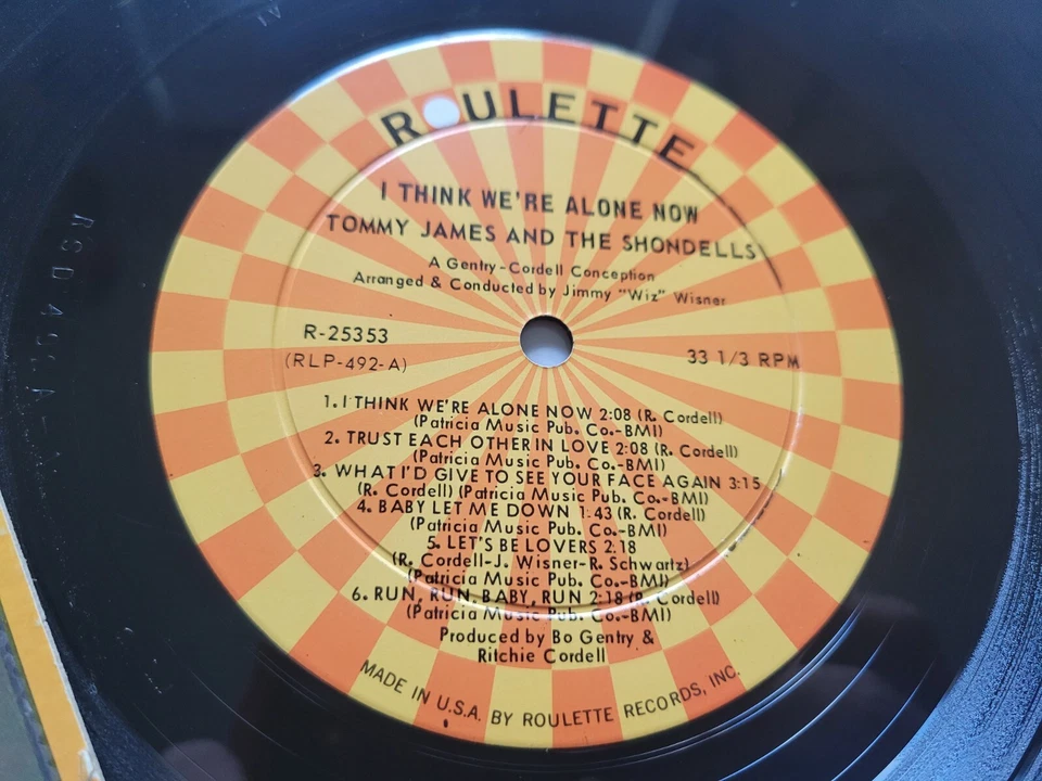 TOMMY JAMES & THE SHONDELLS - I Think We're Alone Now 1967 MONO in shrink LP NM - Image 3 of 4