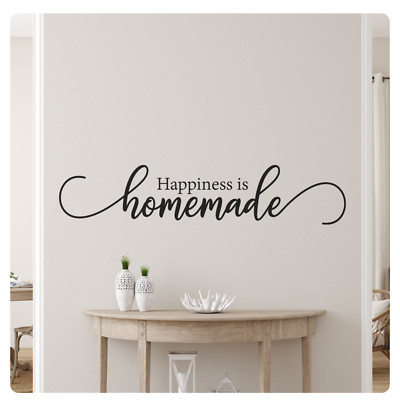 Happiness is Homemade Inspirational Love Family Wall Decal Sticker Quote
