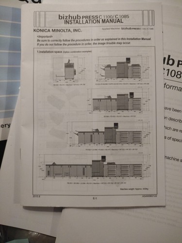 BIZHUB PRESS C1100/C1085 User Guide Manuals And Disc Windows /Macintosh Pack - Picture 6 of 12
