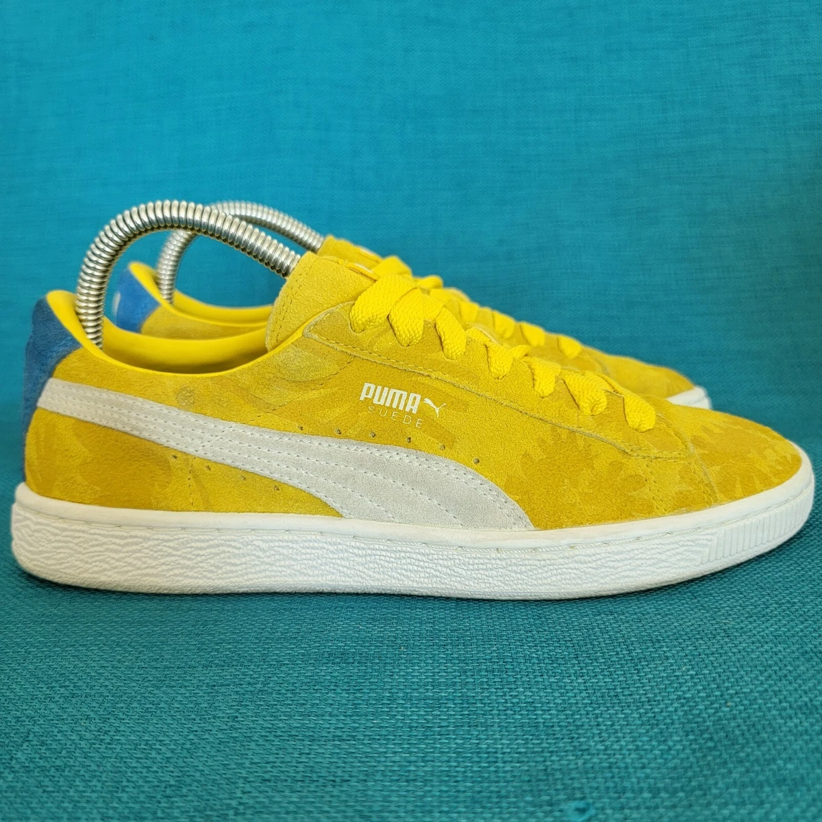 seré fuerte Noticias Sucio Puma Suede Yellow Tropicalia Floral Shoe Athletic Trainer Skate Sneaker  Size 7 | eBay