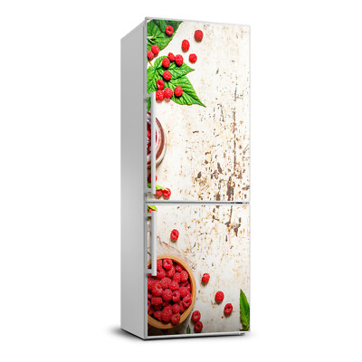 3D  Refrigerator Wall Self Adhesive Removable Sticker Decal Food Raspberry jam