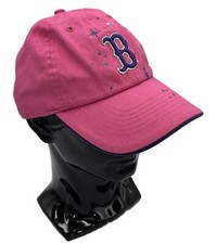 47 Brand Fenway Park Girls Boston Red Sox Strapback Hat Pink w/ Stars OS