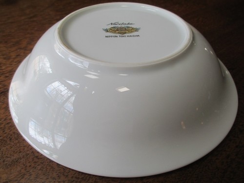 ANTIGUO TAZÓN DE SERVIR NORITAKE ""NIPPON TOKI KAISHA"" REDONDO 9 3/4" D. VEG ANTERIOR - Imagen 8 de 9