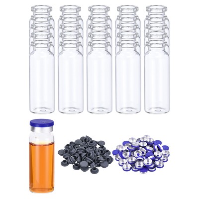 20ml Glass Vials, 100pcs Glass Vial Small Glass Vials Empty with Caps Stopper