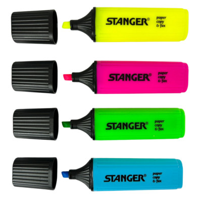 Stanger Textmarker Mehrfarbig Highlighter 1-5 mm Spitze Leuchtmarker Textliner