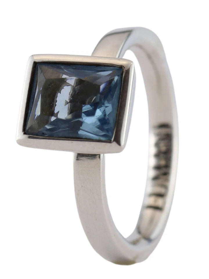 MIAMAR 0936449 Damen Ring Sterling-Silber 925 blau 58 (18.5)