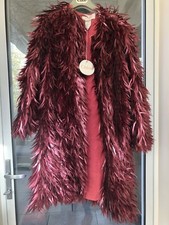 Runway Chloe Pink “feathers” Rare Special Coat Size 40, Original Tag