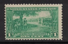 Scott 617- MNH- 1c Washington at Cambridge, Lexington Concord Issue- unused mint