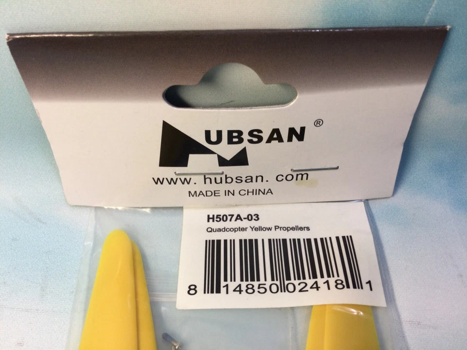 Original Hubsan H507A Quadcopter Drone Full Set Propeller Blades Yellow H507A-03 - Image 4 of 4