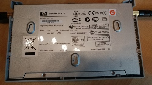 HP J8131A WiFi WLAN 48V PoE ProCurve Wireless Access Point AP 420 ohne Netzteil - Bild 2 von 4