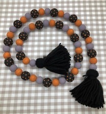 Halloween Wood Bead Garland