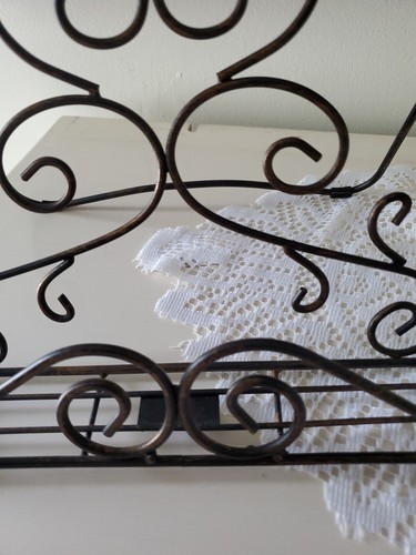 PAULA DEEN Cookbook Stand Wrought Iron Black Scroll Book Bible Holder Decorative - 第 5/8 張圖片