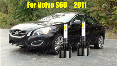 LED For Volvo S60 2011 Headlight Kit H7 6000K White CREE Bulbs Low Beam