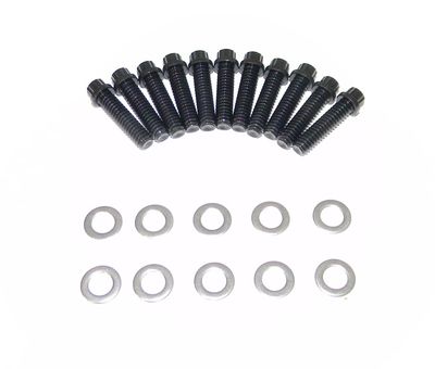 SB Dodge Mopar 12Pt Black Oxide Grade 8 Bolts for Steel Valve Covers NEW