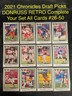 2021 PANINI CHRONICLES DRAFT PICKS DONRUSS YOU PICK COMPLETE YOUR SET #26-50