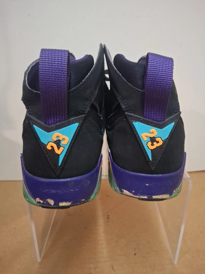 Nike Air Jordan 7 Retro GG Lola Bugs Bunny Black Purple 705417 029 8.5 Y / 10 W - Image 4 of 4