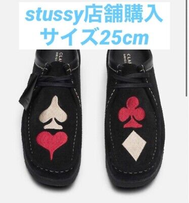 26173697 Stussy Clarks Originals Wallabee Black Suede Red 26173697 Stussy Clarks Originals Wallabee Black Suede Red