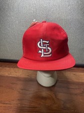 Vintage St Louis Cardinals Mesh Trucker Snapback Hat Deadstock NOS MLB 80's