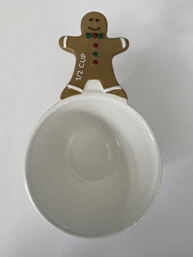 WILLIAMS-SONOMA - Juego de 4 tazas medidoras de pan de jengibre de Navidad - Nuevo en caja - Imagen 7 de 8