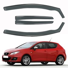 FOR SEAT IBIZA MK4 5-doors 6J 2008-2017 Hatchback 4pc Wind Deflectors Tinted Set