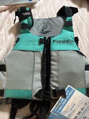 Poseidon Adjustable Water Safety Life Jacket - Classic Unisex Design with Fro...