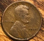 1920 Lincoln Wheat Cent Woody Wood Grain Improper Alloy Mix Error Penny