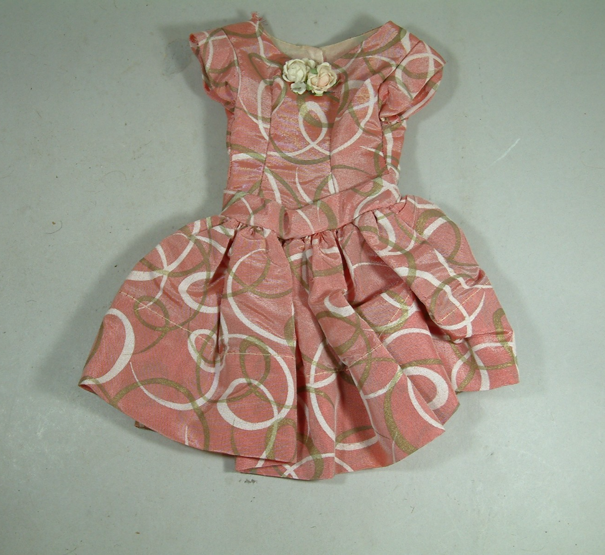 Vintage Party Dress for 15" 50s Doll Polished Cotton Good Condition LOOK! |  eBay
