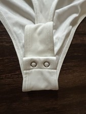 Forever 21 Women's White Halther Bodysuit Size M Pre-Owned