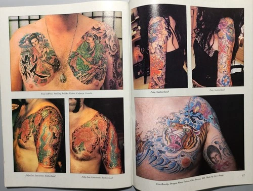 original vintage '92 intl tattoo art #1 mag col todd bob shaw photos cards flash image 13