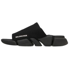BALENCIAGA Size: 27.5cm Speed ​​2.0 Slides Speed ​​Slide Sandals Black