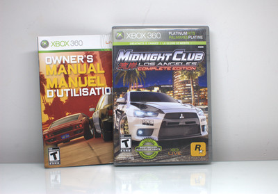 Midnight Club: Los Angeles Complete Edition (Xbox 360) CIB | Tested & Working