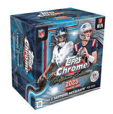 2025 Topps Chrome Sapphire Edition NFL Hobby Box Factory Sealed Confirmed Order