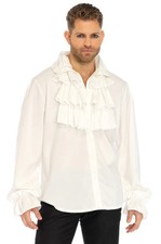 Victorian Pirate Ruffle Front Shirt Adult Costume