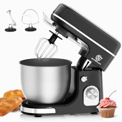 SUPERLEX Küchenmaschine Knetmaschine Rührmaschine Edelstahl 5L Teigkneter Mixer