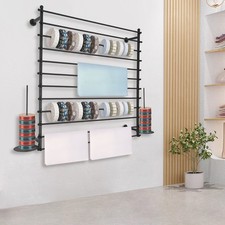 Craft Ribbon Holder Display Stand with 12 Removable Rods for Scarf Organizer