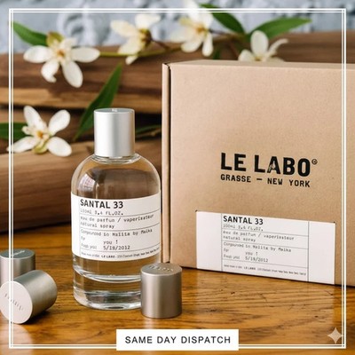 L*e La*bo Santal 33 Unisex 3,4 flüssige Unzen 100ml Eau de Parfum EDP Parfum Spray
